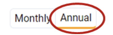 Selecting Annual Screenshot