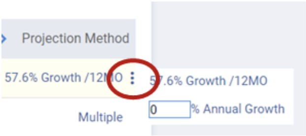 Percentage Method Screenshot
